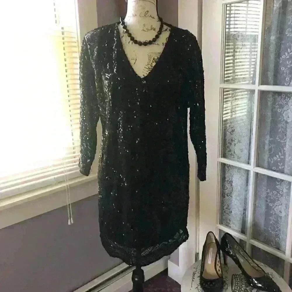 Lilly Pulitzer Leclair Long Sleeve Sequin dress